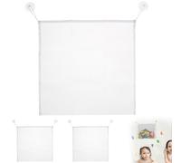 3 Pezzi Bath Rete Giocattolo Set,Resistente Organizzatore per Giocattoli per Vasca da Bagno e Doccia,Sacca a Rete Portaoggetti da Appendere con Ventosa per Bambini Adulti