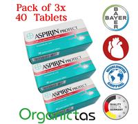 3 pezzi BAYER PROTECT CARDIO 100mg 40 compresse cura del cuore gastroresist...