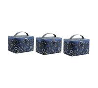 3 Pezzi Beauty Case Borsa Porta Trucco Borsa Porta Trucco Kit Trucco Donna Kit Trucco per Donna Trousse per Cosmetici Borse per Cosmetici da Donna Borsa Organizer Cosmetici Borsa per Pennell