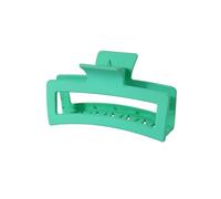 3 pezzi bello e alla moda taglia grande 8 cm fiore plumeria 13 cm quadrato opaco clip per capelli copricapo accessori per capelli da donna (verde)