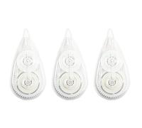 3 Pezzi Bianchetto a Nastro, 12m x 5 mm Correttore a Nastro, Correction Tape, Cancellino a Nastro, Nastro di Correzione Scrittura, Sbianchetto a Nastro, Per Ufficio, Appunti e Scrapbooking