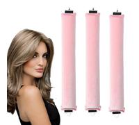 3 Pezzi Bigodino Lungo per Boccoli,Bigodini Morbidi per Dormire,Heatless Hair Curler,Bigodini per Capelli Corti,Morbido DIY Bigodino Fascia Capelli,Overnight Blowout per Lo Styling Dei Fai-Da-Te