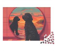 3 Pezzi Black Poodle Set Di Biancheria Da Letto Stampa 3d Morbida Microfibra Con Chiusura A Strappo Digital Art Style Per Tutte Le Stagioni Per Ragazzi E Ragazze 38x26cm/1000pcs