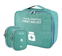 3 Pezzi Borsa di Pronto Soccorso Compatta, Borsa Della Medicina, Mini Borsa di Pronto Soccorso, Borsa Porta Medicine da Viaggio per Medicinali Portatile per Situazioni Emergenza