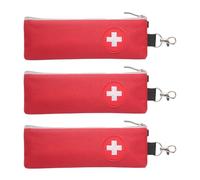 3 pezzi borsa medica isolata piccola custodia di emergenza con chiusura lampo e moschettone, refrigeratore diabetico medicinale per viaggi, borsa medica per viaggi