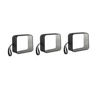 3 pezzi Borsa per cosmetici Borsa per cosmetici da viaggio Borsa per accessori da viaggio Custodia trasparente per trucchi Borsa trasparente per bagagli con cerniera Kit per trucchi da viagg