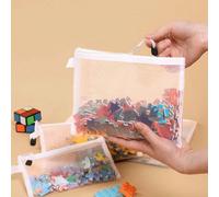 3 pezzi Borse portaoggetti per camera da letto dei bambini, organizer per giocattoli puzzle, borsa per documenti con cerniera, astuccio per cancelleria da esame per studenti, ritorno a scuola 10 pezzi