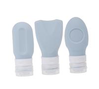3 Pezzi Bottiglie Viaggio Silicone Impermeabili e Riutilizzabili per Shampoo e Lozioni Contenitori Portatili per Cosmetici per Personale Assortito