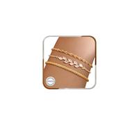 3 Pezzi Bracciale Donna Oro, Bracciale S925 Con Zirconi, Regolabili Bracciali Donna Amicizia, Set Braccialetti Argento Sovrapponibili Bracciali Moda Gioielli Donnas Regalo Amica Regali Mamma, Oro
