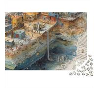 3 Pezzi Brave New World Set Di Biancheria Da Letto Stampa 3d in Microfibra Con Chiusura A Strappo Book with Colorful City Per Tutte Le Stagioni Per Bambini,Ragazzi E Ragaz 70x50cm/1000pcs