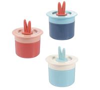 3 Pezzi Bubbler per Viso Compatto in PP, Impugnatura Antiscivolo | Shampoo e Bagnoschiuma, Uso Doccia e Viaggio, Formato Mini per Famiglie e Spostamenti