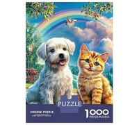 3 Pezzi Bulldog And Cat Set Di Biancheria Da Letto Con Stampa 3D in Microfibra Con Chiusura A Strappo Puppy in Blooms Per Tutte Le Stagioni Per Ragazzi E Ragazze 70x50cm/1000pcs