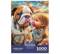 3 Pezzi Bulldog And Child Set Di Biancheria Da Letto Stampa 3d Morbida Microfibra Copripiumino Con Cerniera Girl & Bulldog with Bubble Decorazione Per La Camera Da Letto Per Bambini,Ragazzi E Ragaz 70