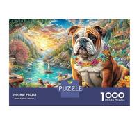 3 Pezzi Bulldog Landscape Set Di Biancheria Da Letto Stampa 3d in Microfibra Con Chiusura A Strappo Bulldog in Colorful Blooms Per Tutte Le Stagioni Per Ragazzi E Ragazze 38x26cm/1000pcs