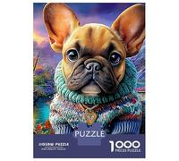 3 Pezzi Bulldog Set Di Biancheria Da Letto Con Stampa 3D Morbida Microfibra Con Chiusura A Strappo French Bulldog in City Decorazione Per La Camera Da Letto Per Ragazzi E Ragazze 52x38cm/1000pcs