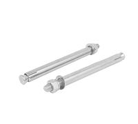 3 pezzi, bullone di espansione con dado esagonale di ancoraggio con manicotto in acciaio inossidabile 304