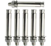 3 pezzi, bulloni a vite ad espansione M10 - Manicotto di con dado esagonale esterno in acciaio inossidabile Bullone ancoraggio Ancoraggi fissaggio for carichi pesanti(M16x100)