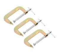 3 pezzi C Morsetto Set Heavy pinze utensili a pinza morsetti rapidi Duty G Morsetto Lavorazione del legno Saldatura Hand Grip Holder Strumento per carpentiere(3 inch)
