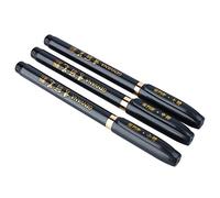 3 Pezzi Calligrafia Pennarelli, Brush Pen Lettering, Pennarello Calligrafico, Colore Nero, per Lettering Ricarica Penne Calligrafia, Disegno, Manga, Art Schizzo,