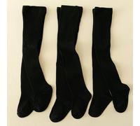 3 pezzi Calzamaglia a righe bianche e nere per bambini, adatta per l'uso quotidiano 4-7Y,8-12Y,0-6M,6-12M,1-2Y,10-14Y,2-3Y,8-11Y,11-14Y,3-8YAnimale,Geometrico,Colore unico,PianteTessuto