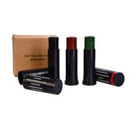 3 Pezzi Camouflage Face Paint Sticks Kit,Army Style Camouflage Cream,Military Camouflage Makeup Kit 3 Color,Pittura Mimetica Multicolore Viso e Corpo,Camouflage Face Stick (Black, Brown, Green)