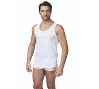 3 Pezzi Canotta Uomo Nottingham VL700 Spalla Larga in Cotone Jersey