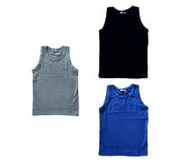 3 Pezzi Canottiera Bambino in Cotone Leggero Spalla Larga Enrico Coveri ET4002