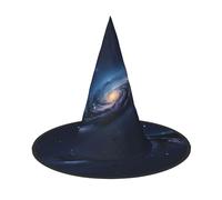3 pezzi cappello di Halloween streghe Decor - Universo Via Lattea galassia stampa partito costume strega Cosplay Dress Up Masquerade Supplies