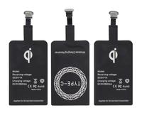 3 Pezzi Caricabatterie Wireless,Adattatore per ricevitore di ricarica wireless USB-C Qi per smartphone,Ultrathin senza fili a induzione 1000mA,per Samsung, Huawei, LG e altri telefoni USB-C Android