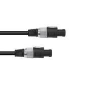 3 pezzi - Cavo per Altoparlanti OMNITRONIC 2x2,5 mm², 1,5m, Nero - Collegamento