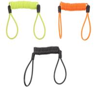 3 Pezzi Cavo Promemoria per Blocca Disco, Acciaio PVC | Design a Spirale, Rivestimento Resistente al Clima, Formato Portatile, per Forche Bici e Caschi
