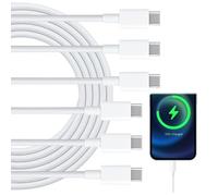 3 Pezzi Cavo USB C a USB C, cavo usb type-C, Cavo USB type-C Ricarica Rapida, Cavi di Ricarica Rapida Tipo C PD 60W, Compatibili con 15/16 Pro Max Plus, iPad Pro, e Altri Dispositivi USB-C, 1M