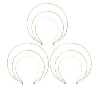 3 Pezzi Cerchietto Corona a Tre Strati in Ferro Oro Stile Barocco | Donne, Look Vintage ed Elegante, Adatto a Feste e Ambientazioni Rinascimentali