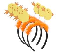 3 pezzi Cerchietto per Chioma Pulcino, in Feltro e plastica | Stile Chic e Adorabile, per Sfilate, Compleanni e Costumi, Effetto Vistoso