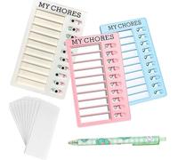 3 Pezzi Checklist Boards, To Do List Planner, Memo Checklist Board, Tabella Delle Faccende Per Bambini, Per Più Bambini Adulti Home Travel, Efficientegestione E Pianificazione Delle Attività