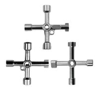 3 Pezzi Chiave In Metallo Argento, Strumento Multifunzione 4 In 1, Solido E Durevole, Riutilizzabile, Tasto Della Scatola Del Misuratore.