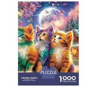 3 Pezzi Christmas Cats Set Di Biancheria Da Letto Con Stampa 3D in Microfibra Con Chiusura A Strappo Fantasy Market Per Tutte Le Stagioni Per Ragazzi E Ragazze 52x38cm/1000pcs