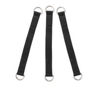 3 Pezzi Cinghia per Trazioni Assistite, Banda di Allenamento, Nera | Nylon e Acciaio Inossidabile, Portatile e Compatta, per Allenamento Pesi e Bodybuilding Sempre e Dovunque