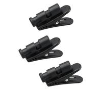 3 Pezzi Clip per Cavo per Auricolare, Morsetto per Filo per Cuffie Ruotabile a 360°, Morsetti per Cuffie Cablate, Clip Abbigliamento per Cavi delle Cuffie, Clip di Montaggio per Fili per Cuffie, Nero