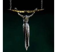 3 pezzi Collana con ciondolo a croce Elden Ring Eternal Queen Marika, gioielli cosplay gotici vintage, catena in acciaio inossidabile per clavicola e maglione, accessorio fantasy anime unisex, regalo