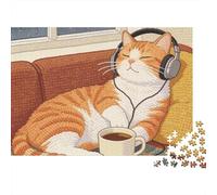 3 Pezzi Colorful Cats Set Di Biancheria Da Letto Con Stampa 3D in Microfibra Con Chiusura A Strappo Cat with Coffee by Window Decorazione Per La Camera Da Letto Per Ragazzi E Ragazze 52x38cm/1000pcs