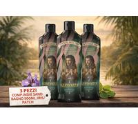 3 Pezzi Compagnia Delle Indie Sandokan Bagno Schiuma Iris Patchouli 500 ml