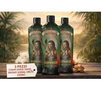 3 Pezzi Compagnia Delle Indie Sandokan Bagno Schiuma Orchidea Cedro 500 ml