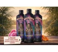 3 Pezzi Compagnia Delle Indie Sandokan Bagno Schiuma Sale Cedro 500 ml