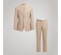 3 pezzi Completo da sposo di lusso color champagne, Blazer & Gilet & Pantaloni, Per sposo/testimone/ospite L,M,S,XL,XS,XXL,XXXLColore unicoTessuto