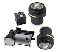 3 pezzi Compressore delle sospensioni d'aria e borse a molle ad aria compatibili con modelli X5 E70 X6 E72 E72