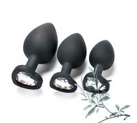 3 pezzi/confezione B-ütt an-âl Pl-ùg, Fémmé Massage Šèẋ Tôýs (nero)