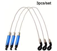 3 pezzi/confezione Componenti di allarmi per la pesca della carpa europea semplici e morbidi, sistema di rilevazione a catena Tagli UnicaPolicloruri di vinile