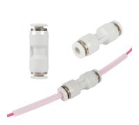 3 pezzi Connettore for tubo pneumatico in PTFE for stampante 3D Connettore rapido for estrusore di filamento da 1,75 mm for Bambu Lab X1 X1C X1E P1P P1S distintivo(3pcs and 4m tube)