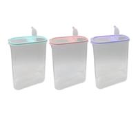 3 Pezzi Contenitore Alimentare Trasparente HAC24 2,8 L Set con Coperchio